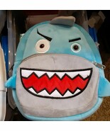 Shark Backpack Preschool Daycare Bag W/ Adjustable Straps &amp; Front Zip Po... - $244.84 MXN