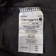 Carhartt K87 BLK Loose Fit Men's 2XL Black Cotton Workwear Short Sleeve T-Shirt image 5