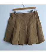 J Crew Womens Skirt 10 Tall Khaki Chino Mini Short Pleated School Girl T... - £21.11 GBP