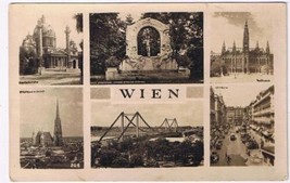 Germany Postcard Vienna Wien Churches Rathaus Graben - £2.30 GBP