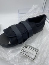 MEDLINE Semi rigid Post-Op 1 Shoe Black XLarge Men 12.5-14 Sz Adjustable... - $10.99