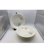 Set of 4 Mikasa Bone China SOMETHING BLUE Coupe Soup Bowls - $264.79 CAD