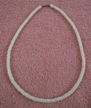 White Choker Beaded Necklace ( 7 inches long ) - £7.71 GBP
