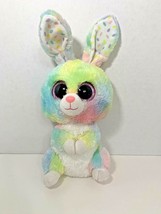 Ty Beanie Boos Bubby bunny rabbit Medium plush pastel tie dye Easter eye... - $6.92