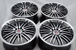 New DDR R21 17x7.5 5x100/114.3 35mm Black Polished 17" Wheels Rims (Set ... - $739.00