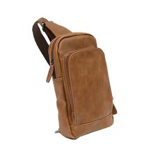 Men Chest Pack High Quality PU Leather Travel Men Crossbody Bags Vintage Chest B - £30.25 GBP