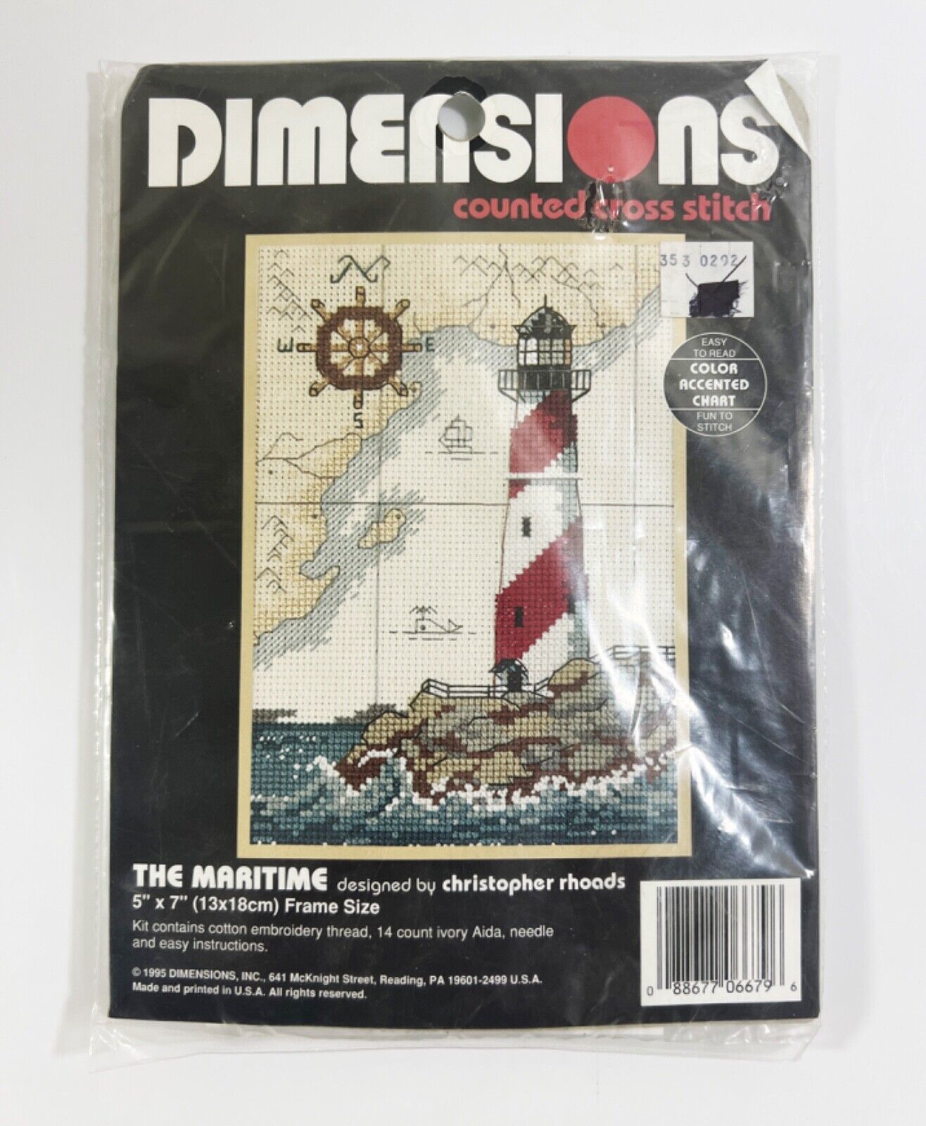The Maritime  Counted Cross Stitch Kit by Dimensions  5x7 #6679 New - £5.18 GBP
