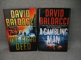 One Good Deed and A Gambling Man Hardcover Book lot of 2 By David Baldacci - £8.19 GBP