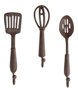 Rustic Cast Iron Kitchen Utensil Towel Hanger Hook - Spoon or Whisk - £11.79 GBP