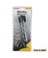 Champ Dual Brush Golf Cleaning Tool with Brass and Nylon Bristles. - $17.95 CAD
