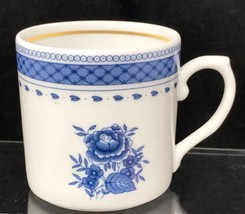 Vista Alegre 1824 VA Portugal - White w/ Blue Flower Espresso Cup #7 Gol... - $49.45