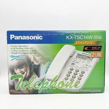 Panasonic KX-TSC14W 2-Line Operation Speakerphone with Caller ID (White) - £39.50 GBP