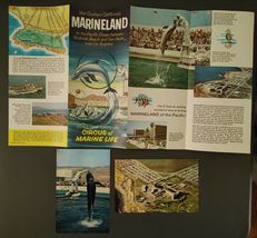Vtg 1957 Marineland of the Pacific 4th Issue Brochure + 2 Postcards Big Bertha - £7.89 GBP