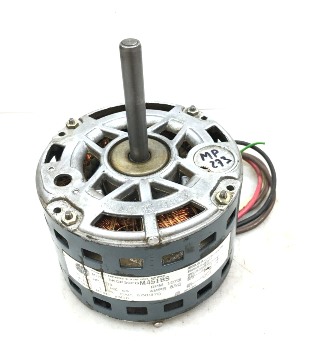 Primary image for GE 5KCP39FGM451BS 1/3HP 1075RPM 115V Blower Motor M16 used #MP273