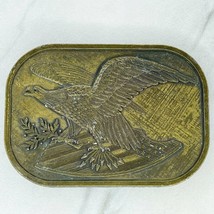 Vintage Eagle With Flag Shield Belt Buckle - £15.79 GBP