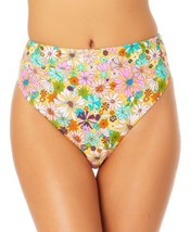 California Waves Juniors High-Waist Bikini Bottoms Color Multi Size M - $33.87