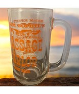 Madam Sophie’s Massage Parlor Come Again Printed Orange Glass Beer Stein... - $14.84