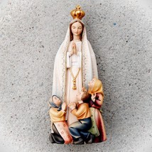 Our Lady of Fatima with Children Wooden Statue Virgin Mary statues Life size scu - £36.75 GBP