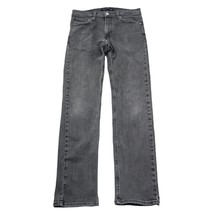 Calvin Klein Pants Mens Black 32 Mid Rise Flat Front Straight Denim Jeans - $25.72