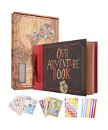 Vintage Inspired 80 Page Adventure Scrapbook Album – DIY Personalised Jo... - $37.98
