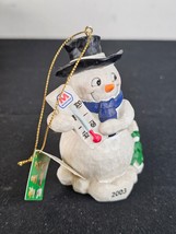 Marathon 2003 Series 3 Snowman Christmas Ornament Figure Vintage Adverti... - $9.85