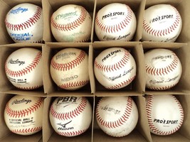 9&quot; Baseball Practice Balls - Lot of 12 - Rawlings Wilson Mizuno Diamond  - $48.37