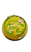 Antique Glass Box Patch Snuff Pill Enamelled Gilt Moser Type - £77.83 GBP