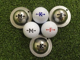 Tin Cup Golf Ball Marking System. Alpha Players Series. Letters A to Z - $30.07