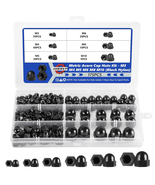 175PCS Metric Black Nylon Hex Acorn Cap Nuts Assortment Kit, M3-M10 - $18.41 CAD