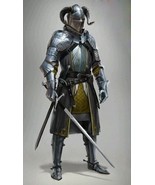 Medieval Knight Suit of Armor Horn Helmet Armor full body armor x-mas gi... - £1,303.16 GBP