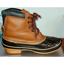 Youth sz 5 Thinsulate Boots Brown Tan Snow Winter steel shank. - $21.99