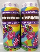 2X DERMAN TALCO PARA NINOS / KIDS TALCUM FOOT POWDER - 2 de 80g c/u - EN... - £13.30 GBP