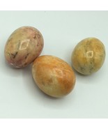 3 Vintage Polished Alabaster/Marble/Stone Eggs - €10,56 EUR