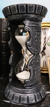 Gothic Pentagram Wicca Circle RIP Bats And Skulls Faux Stone Sand Timer ... - $37.32 CAD