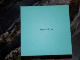 Tiffany &amp; Co  Gift Empty Box  6.25x6.25x3.5 W/Ribbon &amp; Bubble Wrap - £24.86 GBP