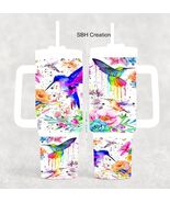 40 oz Hummingbird insulated Tumbler with sliding lid and straw - $39.60