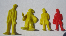 Lot of 4 Palmer Circus Sideshow plastic figures 1960s Tall Man Clown Ring Master - £15.56 GBP