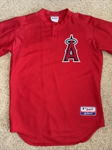 Authentic Anaheim LA Angels Jersey Men&#39;s  M Majestic Red USA - $544.57 MXN