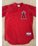 Authentic Anaheim LA Angels Jersey Men&#39;s  M Majestic Red USA - $544.57 MXN