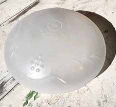 Vtg Frosted Glass Vine Grapes Embossed Celing Fixture Light Globe Shade - $23.81 CAD