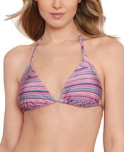 MSRP $25 Salt + Cove Juniors Striped Tringle String Bikini Top Pink Size Small - £15.02 GBP