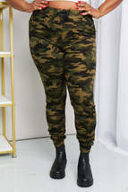 LOVEIT Full Size Camouflage Drawstring Waist Joggers - £22.24 GBP