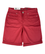 SEVEN7 / Sunset Bermuda Shorts / Midrise Roll Cuff / Holly Berry Coral /... - £11.66 GBP