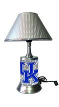 Kentucky Wildcats desk lamp with chrome finish shade, diamond plate design - £36.01 GBP