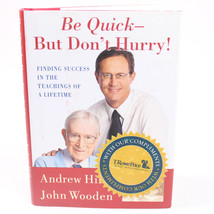Signed By Andrew Hill CBS Be Quick But Don&#39;t Hurry Hardcover Book With D... - £12.88 GBP