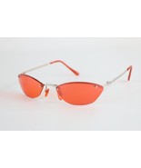 Vintage 90s Y2K Streetwear Oval Red Tinted Sunglasses Glasses Buffs Womens - $100.78 CAD