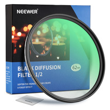 NEEWER 62mm Diffusion 1/2Filter Dreamy Cinematic Effect Camera Ultra Slim Filter - $62.99