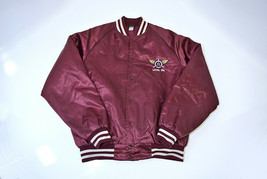 Vintage AFL CIO Transport Union of America Burgandy Satin Jacket Nemesis... - £27.20 GBP