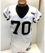 Vtg Adidas White WAC Football Practice Jersey Men’s 48 Sz XL Idaho #70 - $690.04 MXN