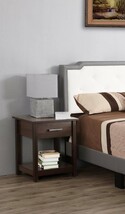 Sleek Wenge Nightstand - Contemporary Style - $153.29 CAD